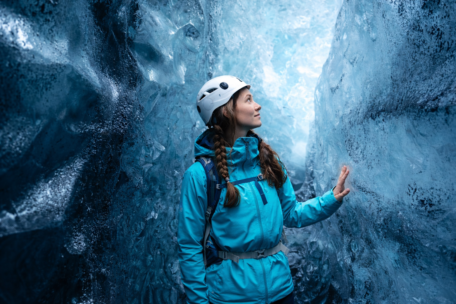 Ice cave tour combined with Diamond Beach visit